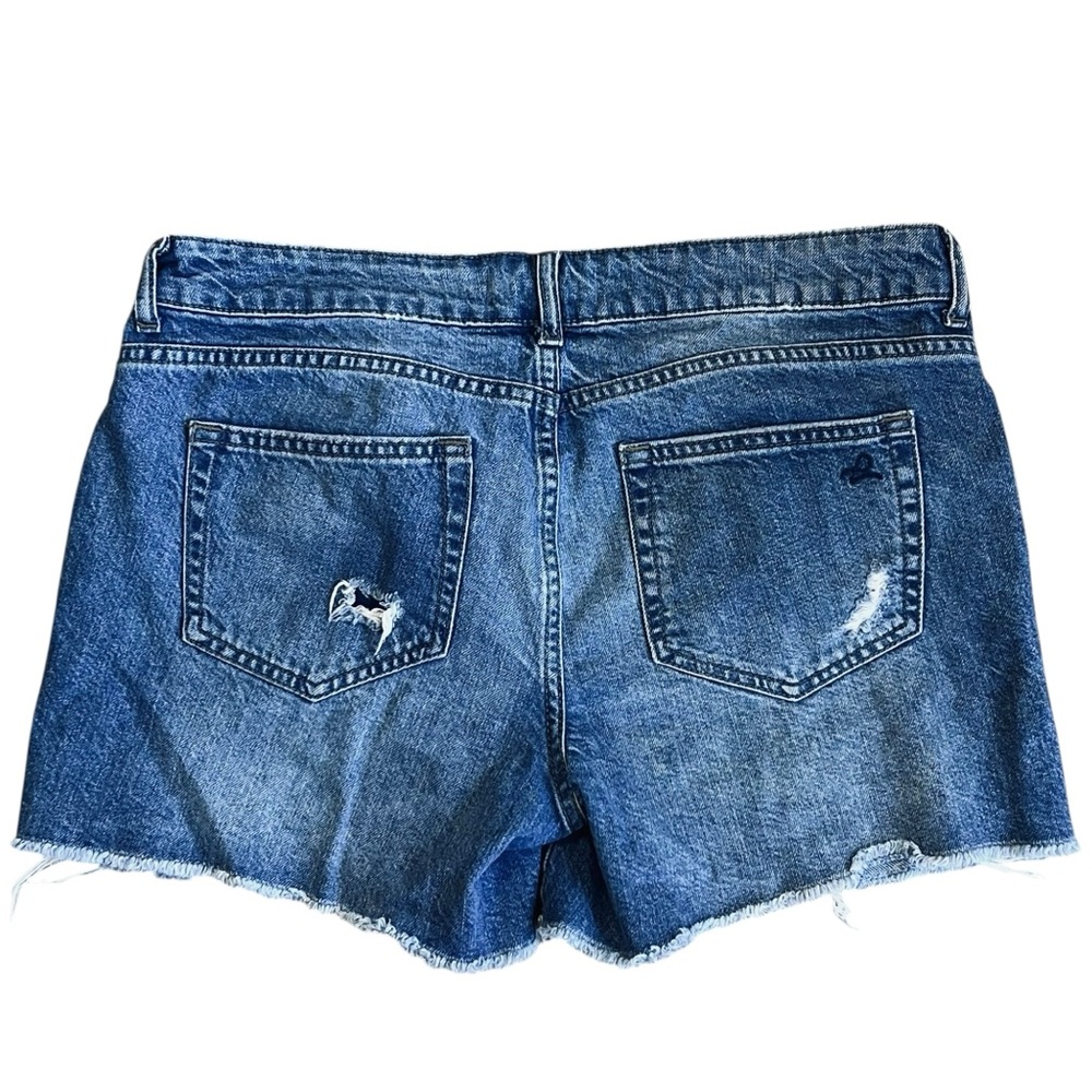 DL1961 Women’s Sz 29 Denim Shorts Cut Off Distressed Cotton Mid Rise - Picture 3 of 10